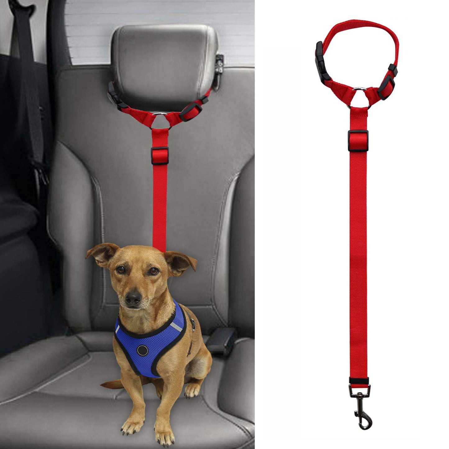 Dog Car Safety Leash Adjustable Seat Belt for Safe Travel