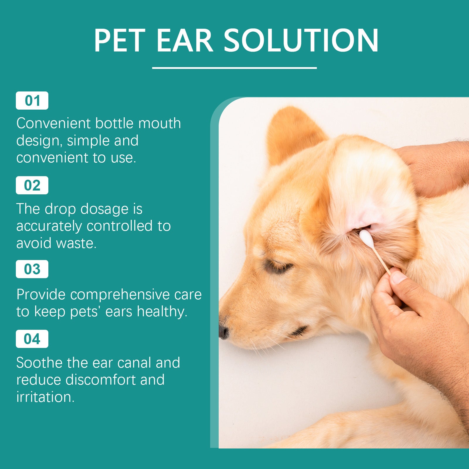 Cat And Dog Cleaning And Decontamination Pet Ear Washing Agent