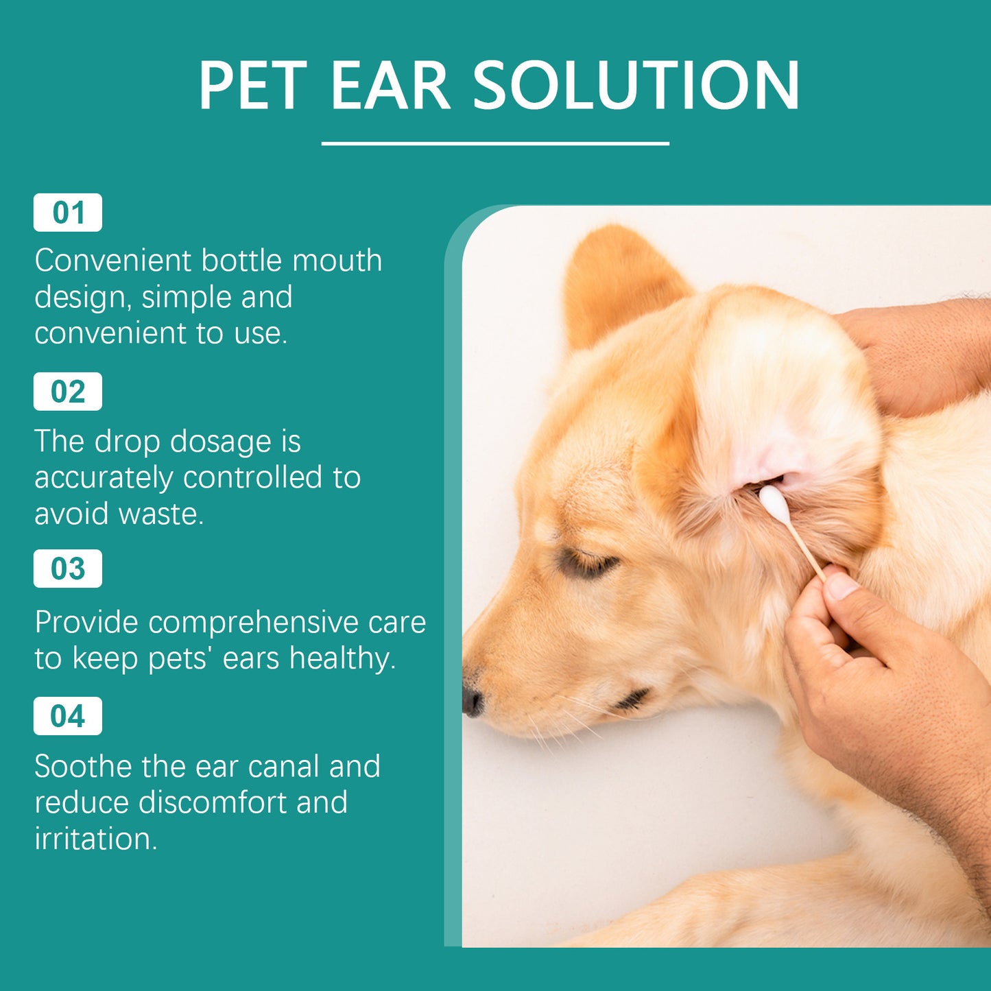 Cat And Dog Cleaning And Decontamination Pet Ear Washing Agent