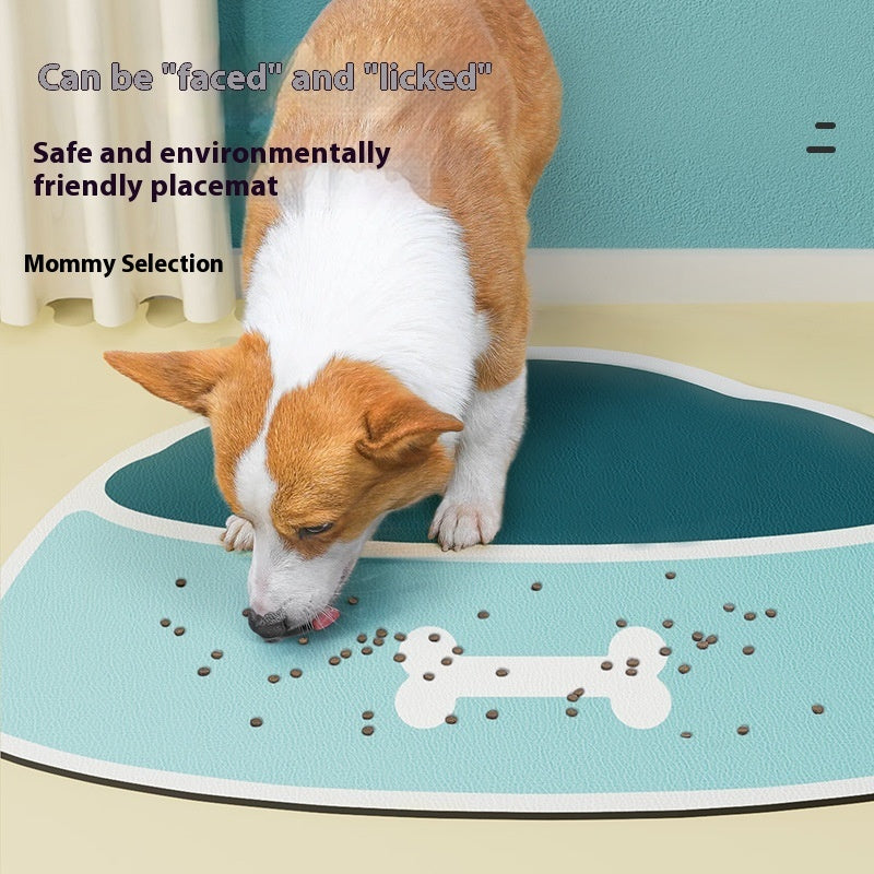 Pet Feeding Mat Silicone Non-slip Waterproof Feeding Splash-proof Mat