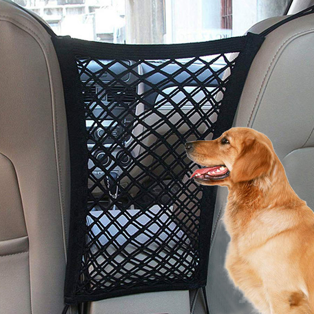Car Dog Barrier Safety Net for Back Seat Travel UK
