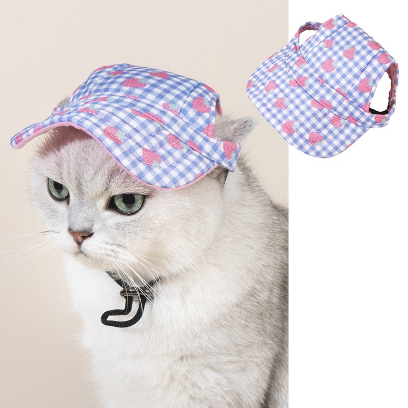 pet baseball cap for sun protection